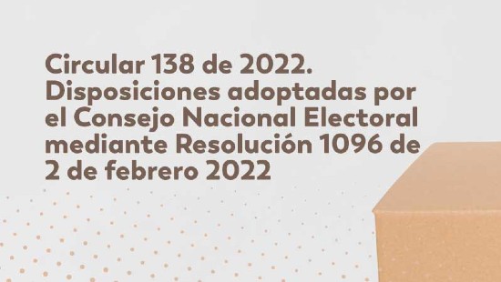 Disposiciones Adoptadas Por El Consejo Nacional Electoral Mediante